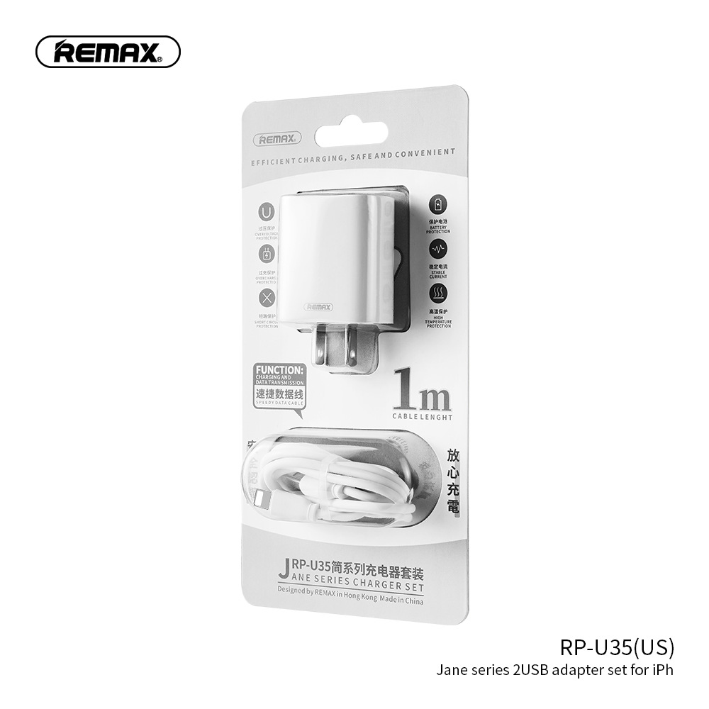 Bộ sạc Usb-Lighting Remax RP-U35 12w Trọng Phú Mobile