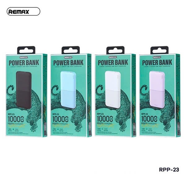 Sạc dự phòng Remax RPP-23 10000mAh Lango II Series 2.4A