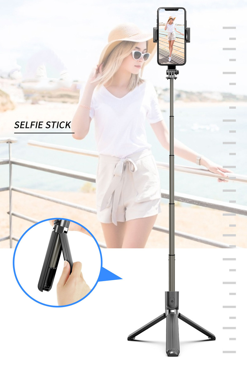 Gậy cầm để điện thoại quay phim chống rung Q08/L08