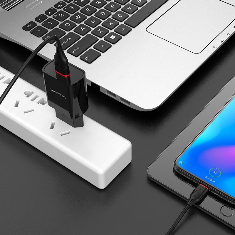 Bộ sạc Usb-Lighting BOROFONE BA20A chính hãng