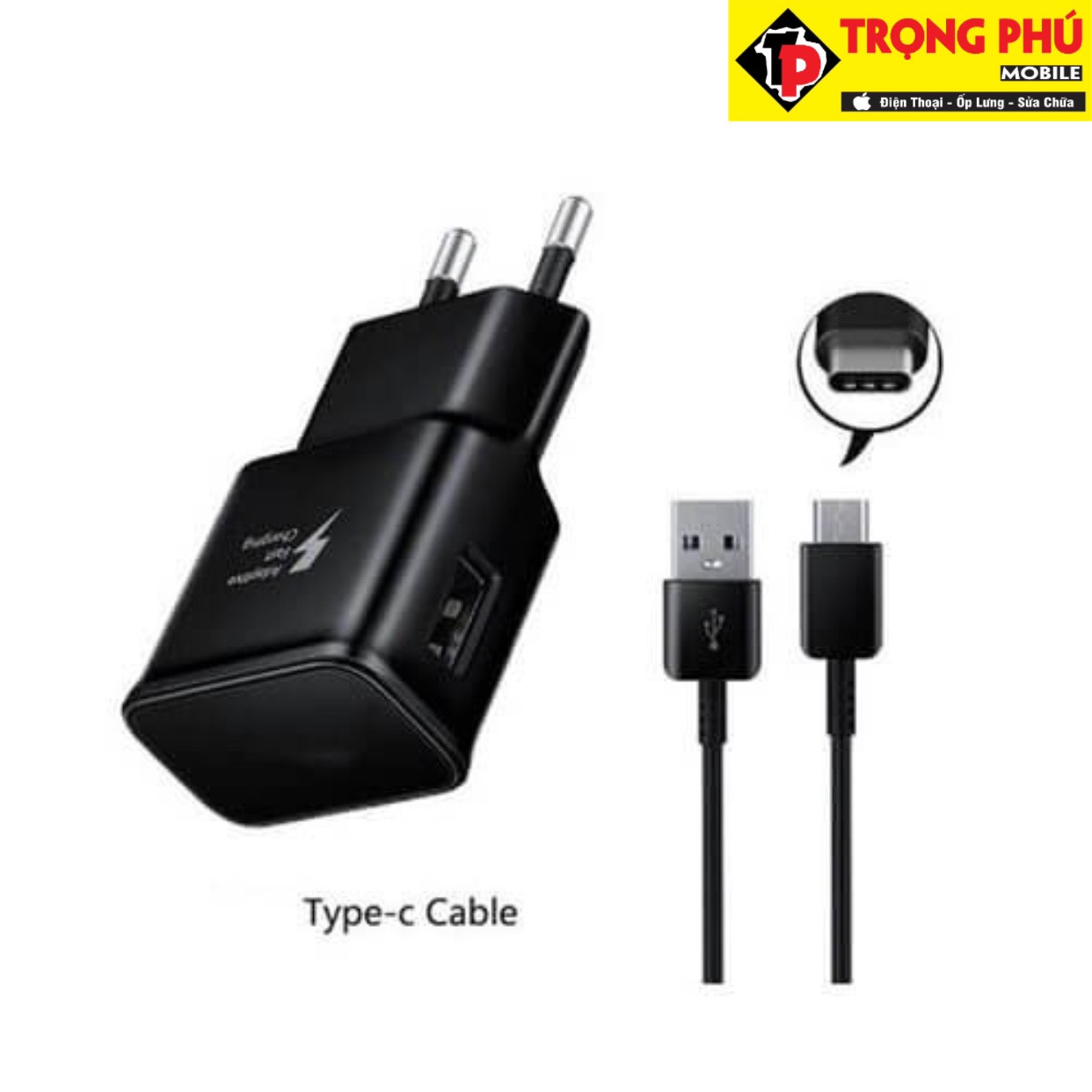 Bộ sạc Usb-TypeC  Samsung 15W, 18w máy 180