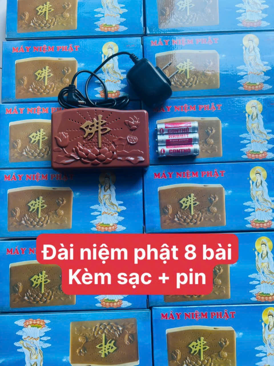 Loa niệm phật, đài nghe pháp kèm 8 bài kinh