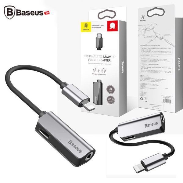 Cáp chuyển Baseus L37 lighting to 2  lighting