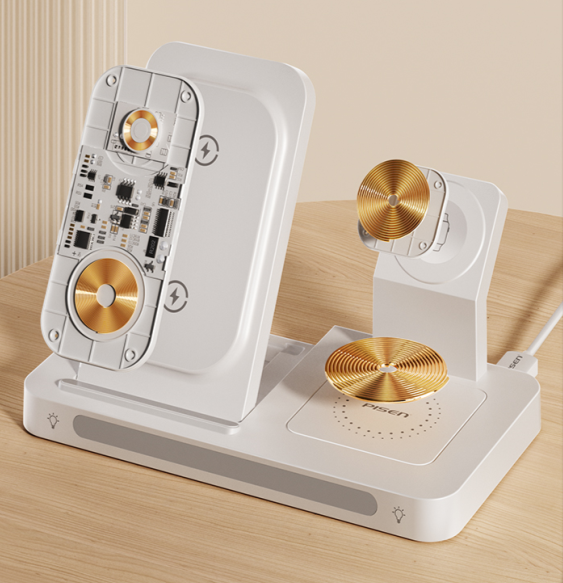 Đế sạc không dây Pisen XY-C56 PRO - Wireless 3-in-1 Night Light