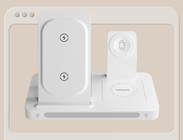 Đế sạc không dây Pisen XY-C56 PRO - Wireless 3-in-1 Night Light