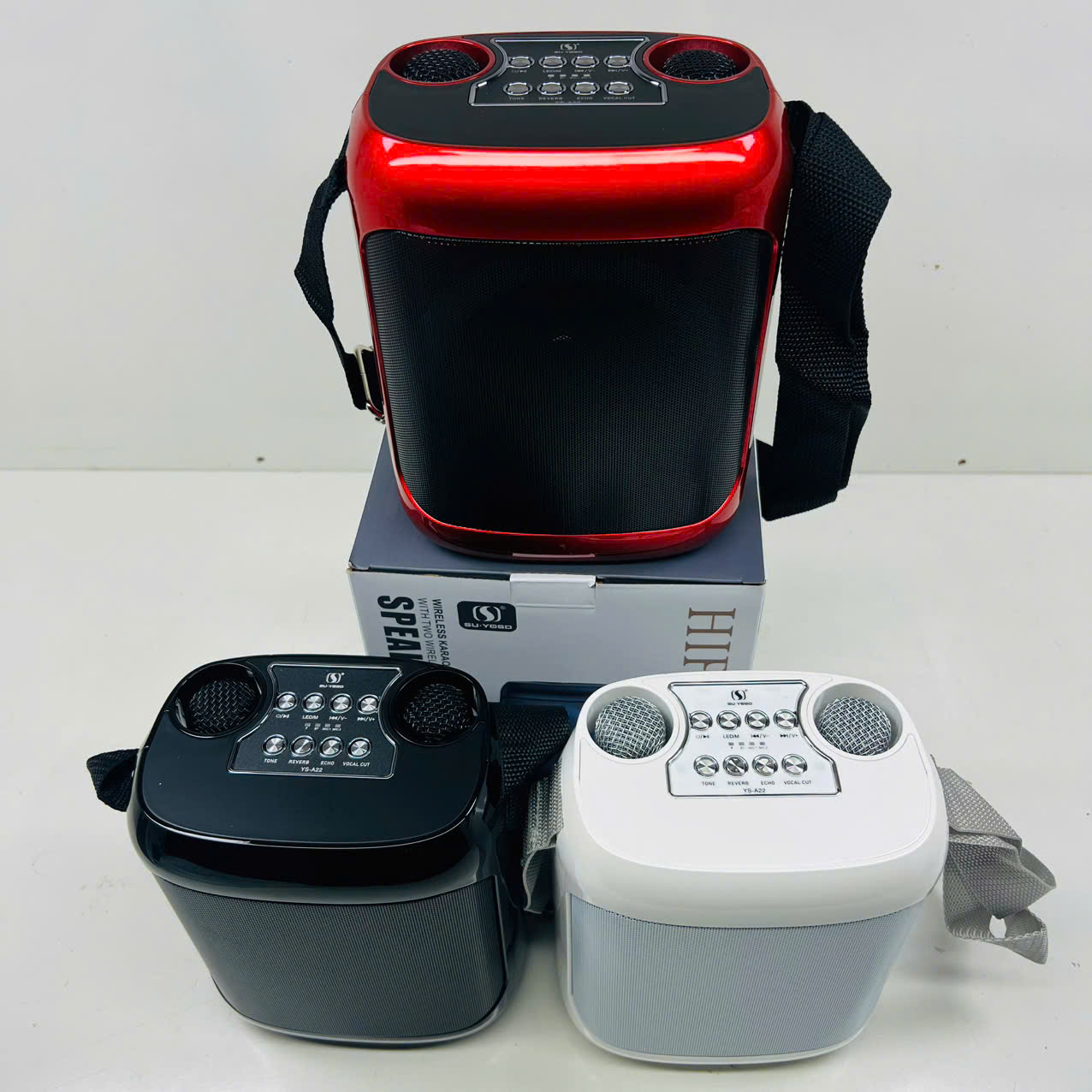 Loa Karaoke Bluetooth kèm 2 Micro hát YOSD Ys-A22