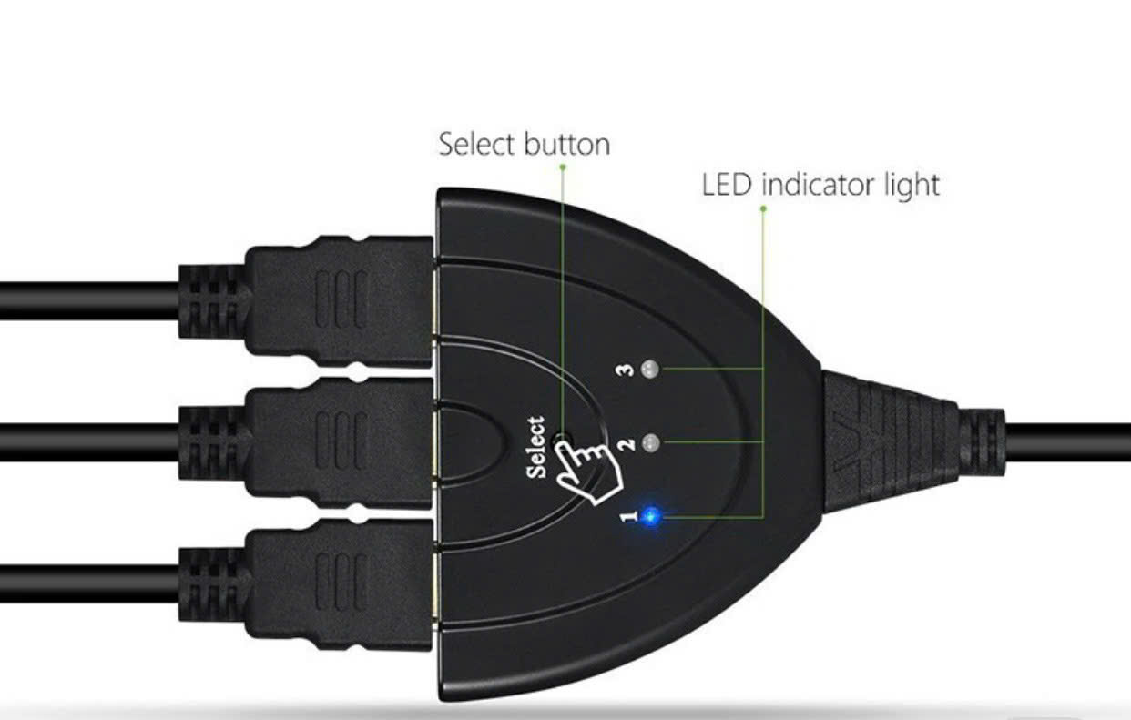 Cáp nối select 1 HDMI-3 HDIM đa năng tiêu chuẩn HDMI 1.4