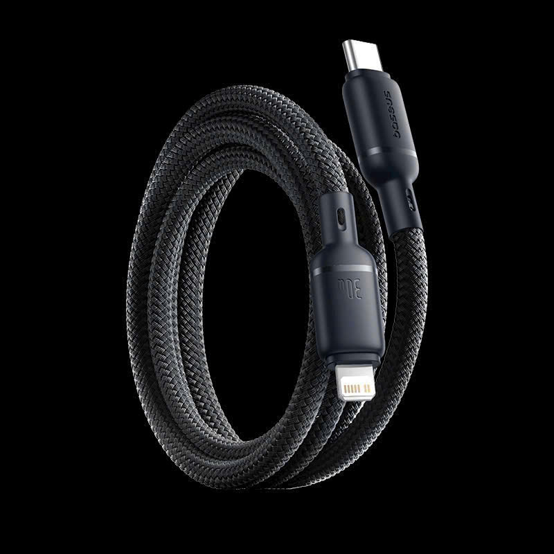 Cáp sạc TypeC-Lighting Baseus smooth/Rundian dây Dù đóng túi