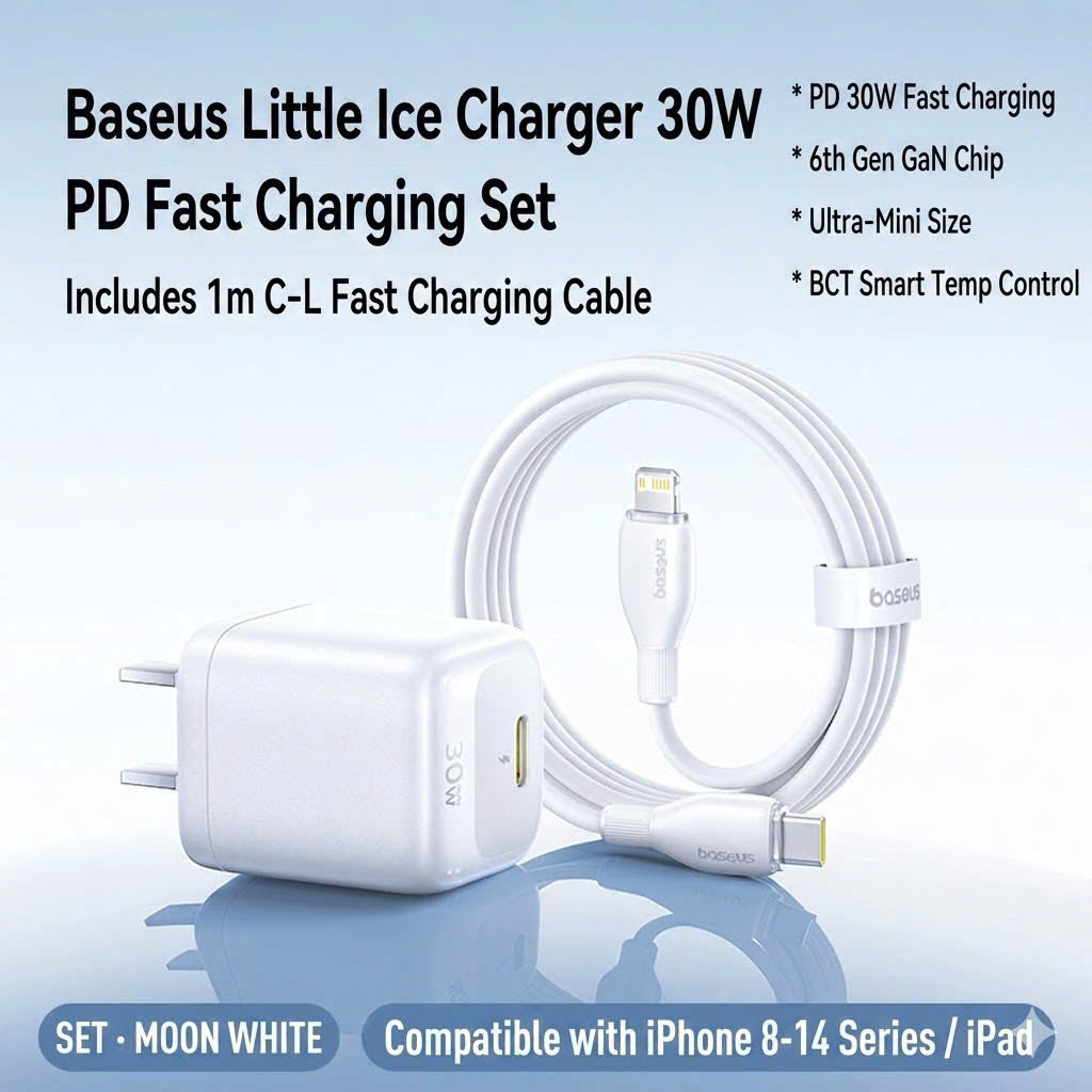 Bộ sạc TypeC-Lighting baseus EnerFill FN22 30w
