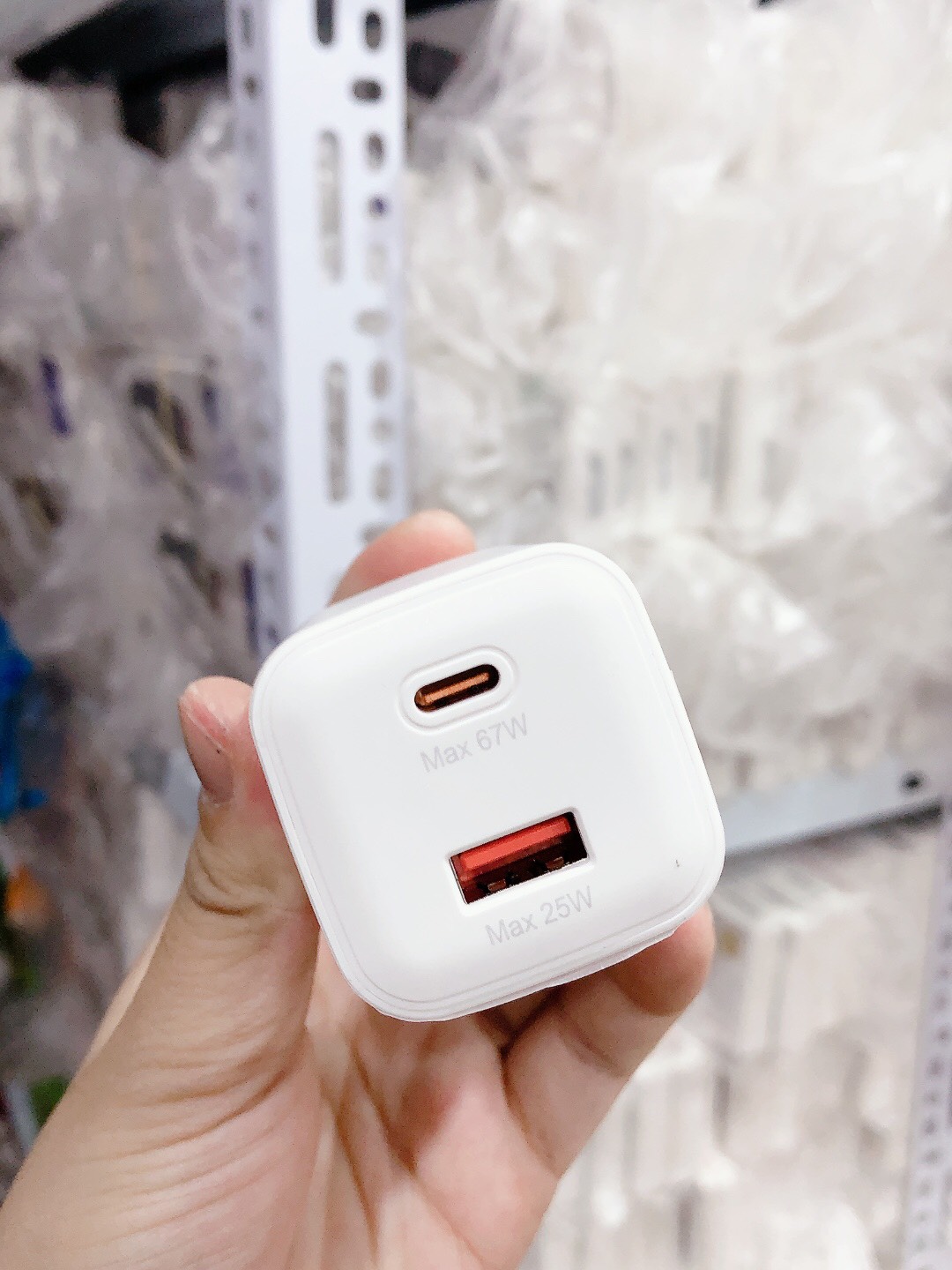 Bộ sạc TypeC-TypeC 67w TA-GAN 2 cổng cho Xiaomi, oppo, samsung-TypeC