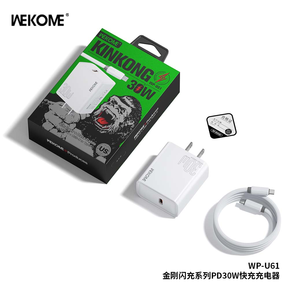 Bộ sạc TypeC-TypeC Wekome WP-U61 PD30w