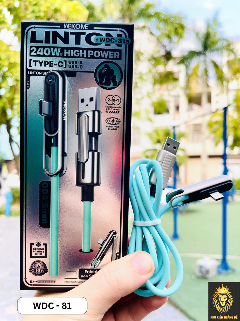 Cáp sạc 4 đầu Wekome 4in1 WDC-81 màu inbox