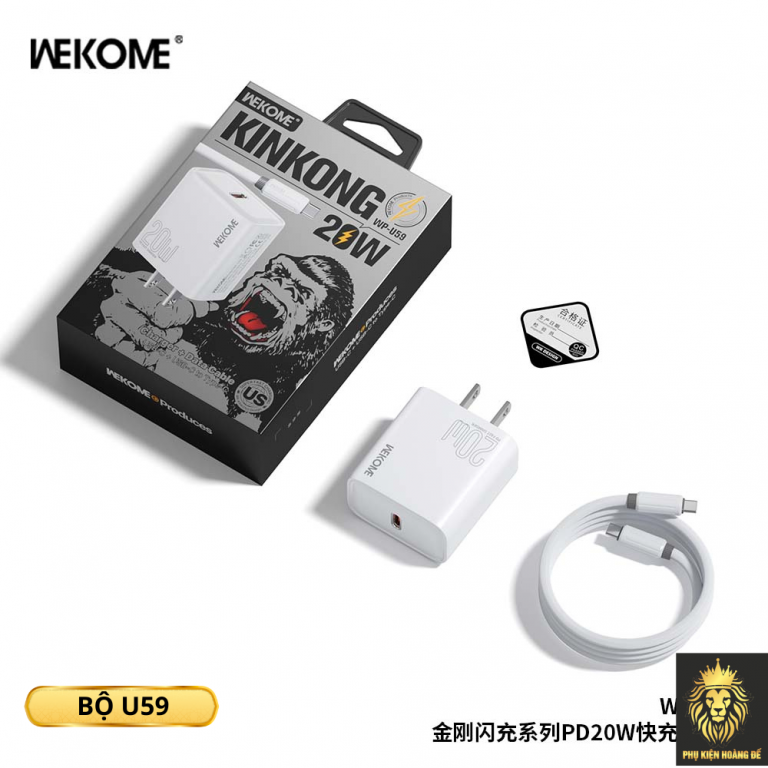 Bộ sạc TypeC-TypeC Wekome U59