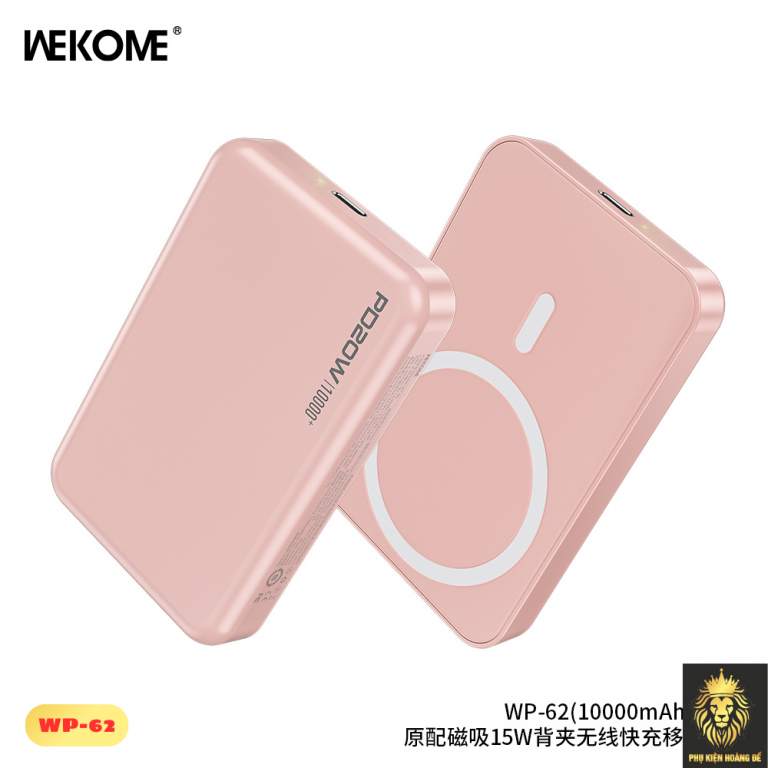 Sạc dự phòng Wekome WP-62 không dây 10.000mah 22.5w