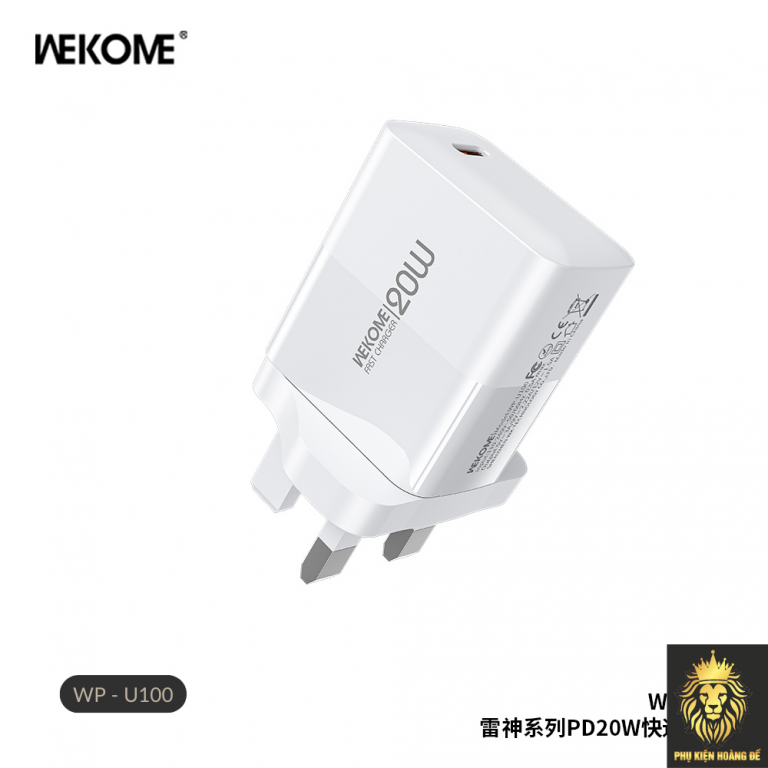 Cốc sạc TypeC Wekome U100 20w