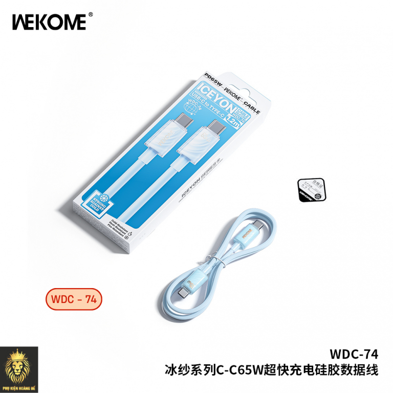 Cáp sạc TypeC-TypeC Wekome wdc-74