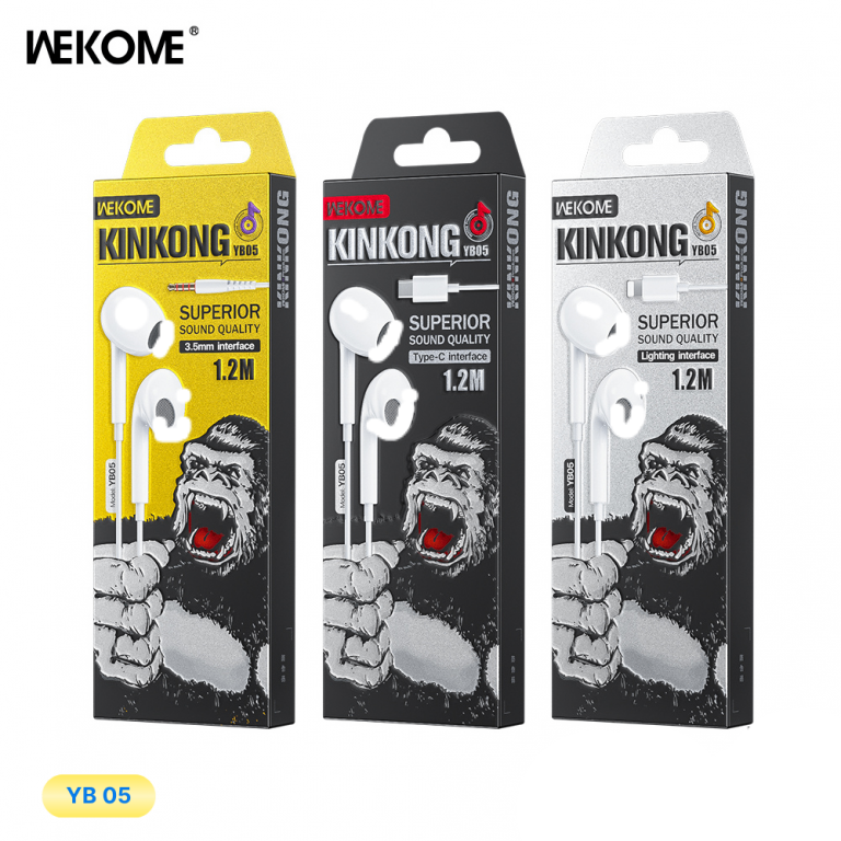 Tai nghe dây đầu tròn Wekome YB05 3.5