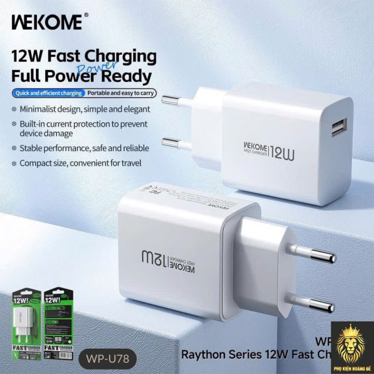 Cốc sạc Usb Wekome WP-U78 12w