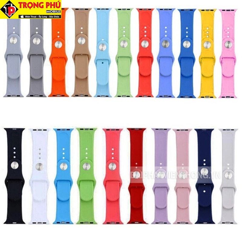 Dây đeo cho đồng hồ apple watch nhựa cao su silicon