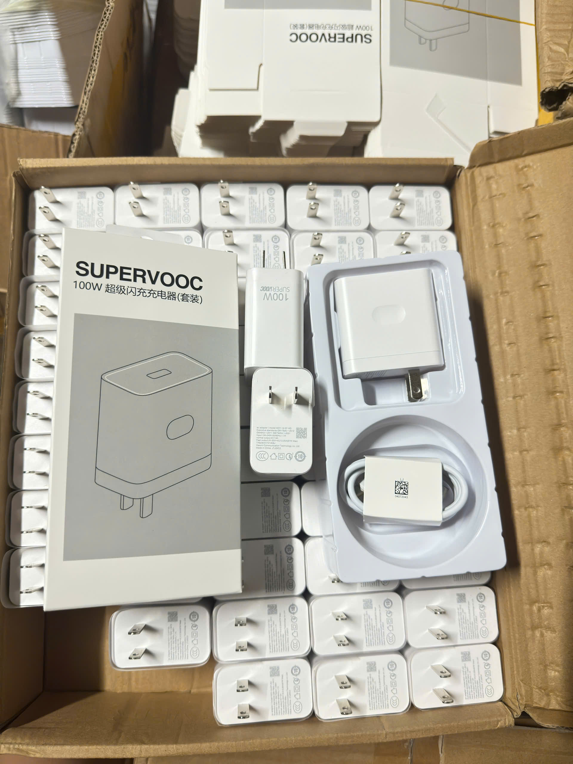Bộ sạc USB-typeC Supervooc 100w cho Oppo TA-100w 220k
