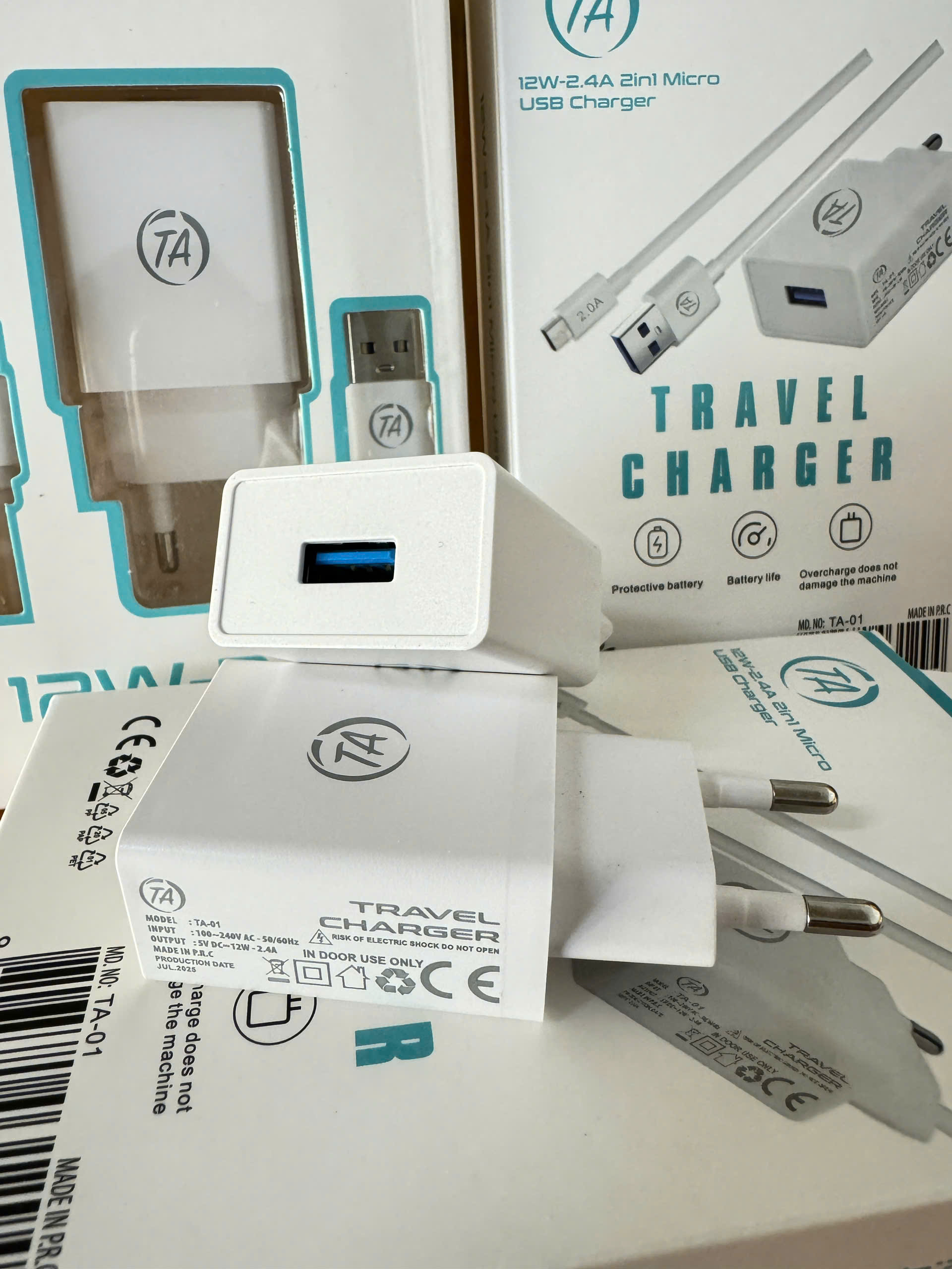 Bộ sạc USB-micro TA-01 12w 60k