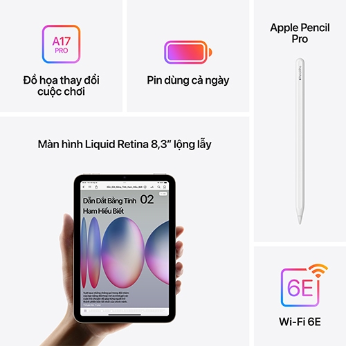 Ipad Mini 7 2024 (Wifi) Mới chính hãng Việt Nam