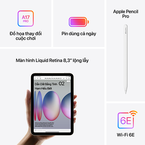 Ipad Mini 7 2024 (5G) Mới chính hãng Việt Nam