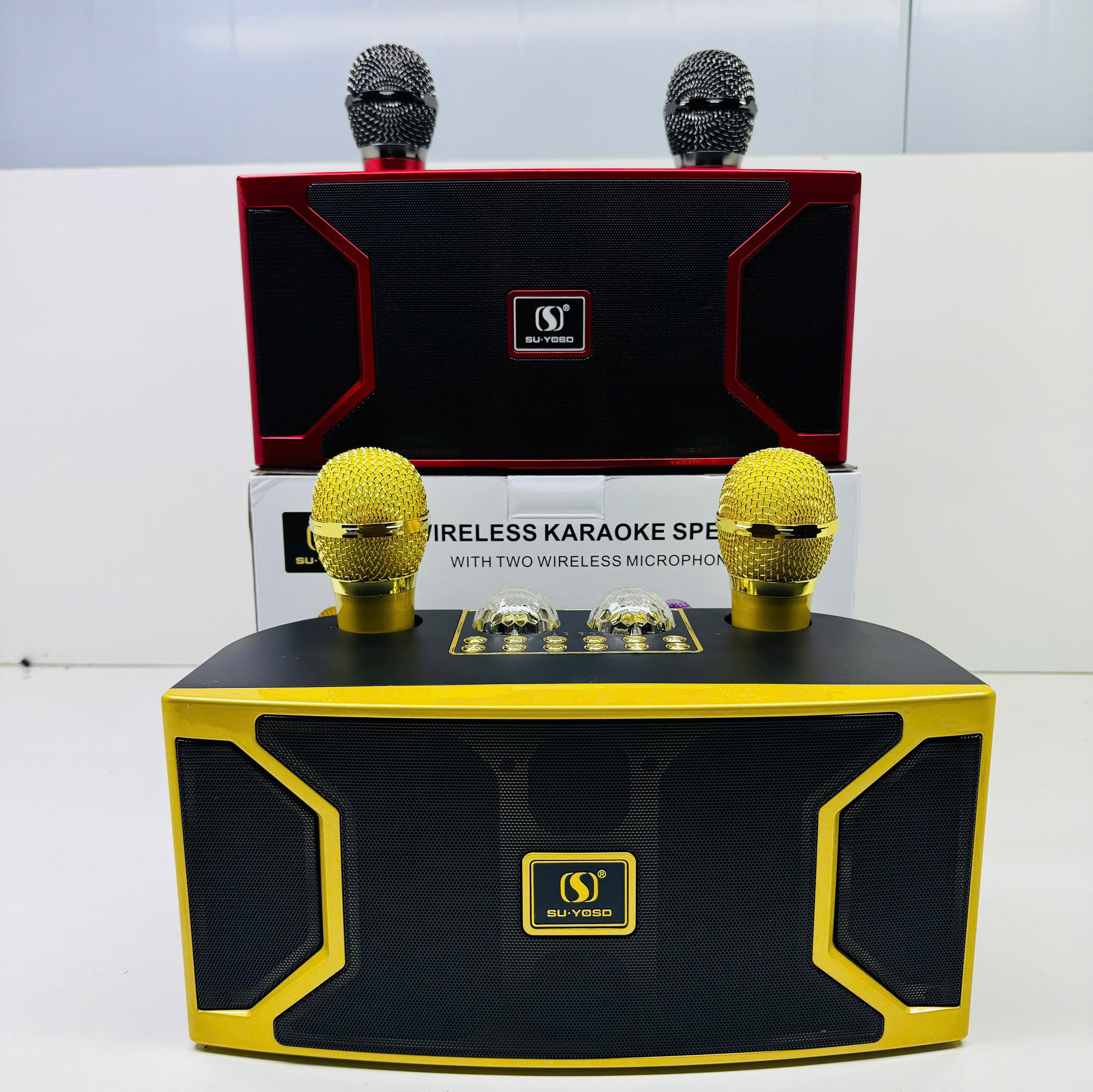 Loa Karaoke Bluetooth kèm 2 mic hát YOSD Ys-A211