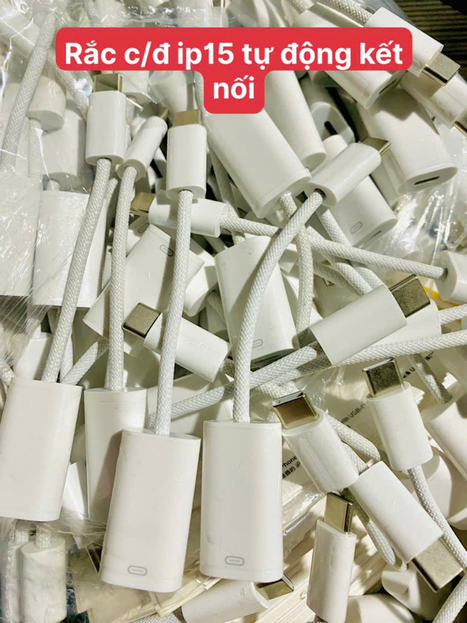 Cáp chuyển TypeC ra Lighting cho iphone 15, 16