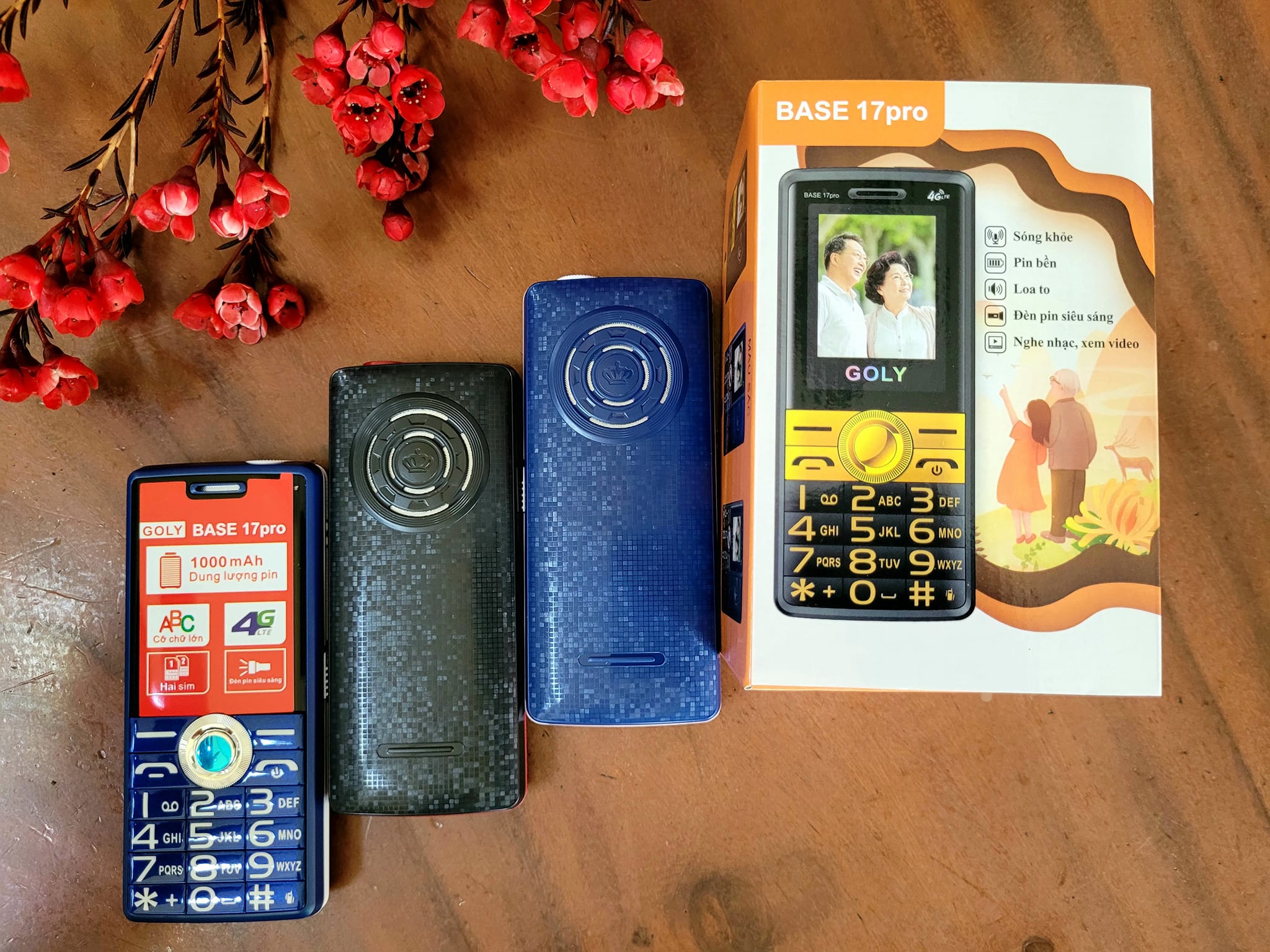 Điện thoại Goly Base 17 Pro - Sóng 4G chuẩn