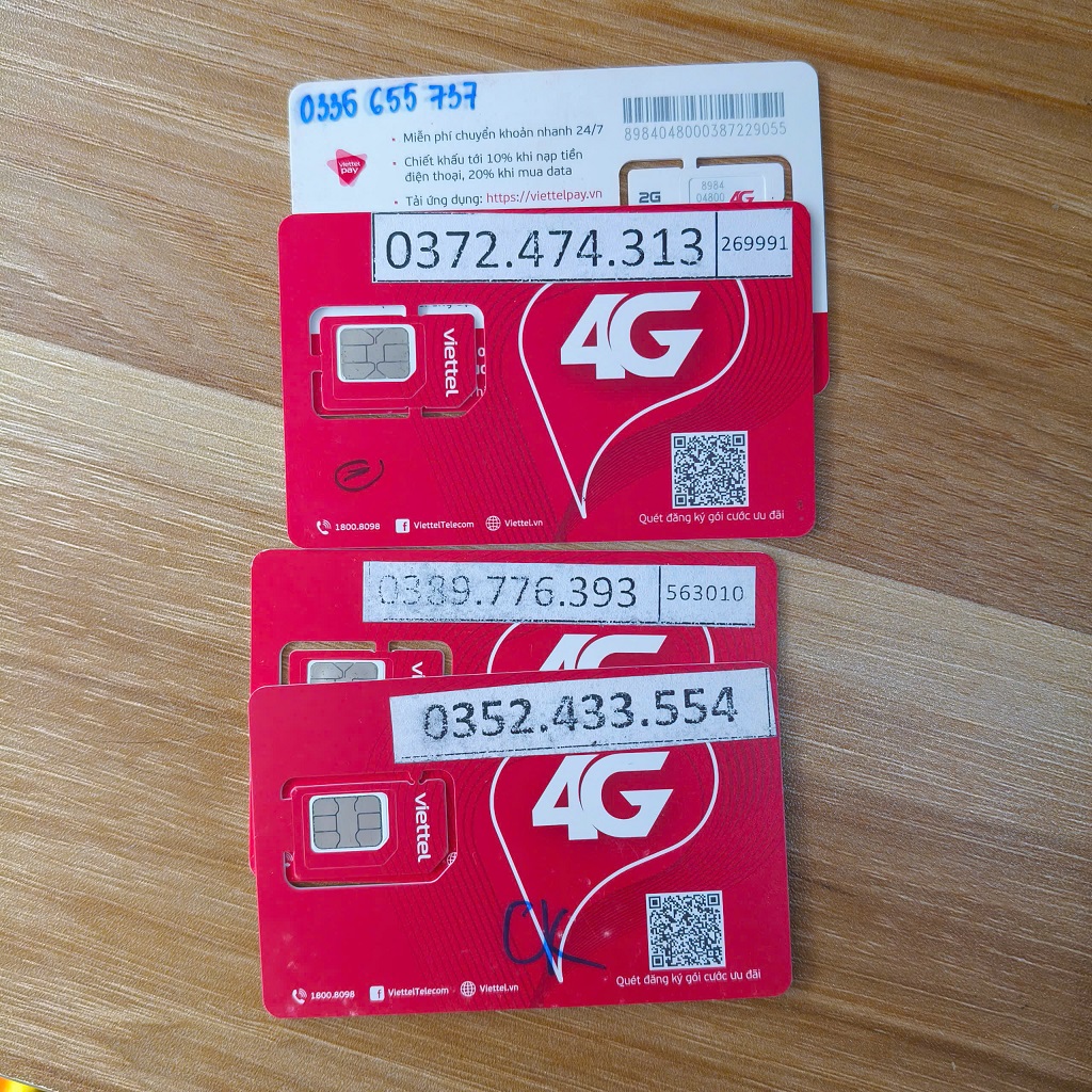 Sim Viettel Số đẹp 390k