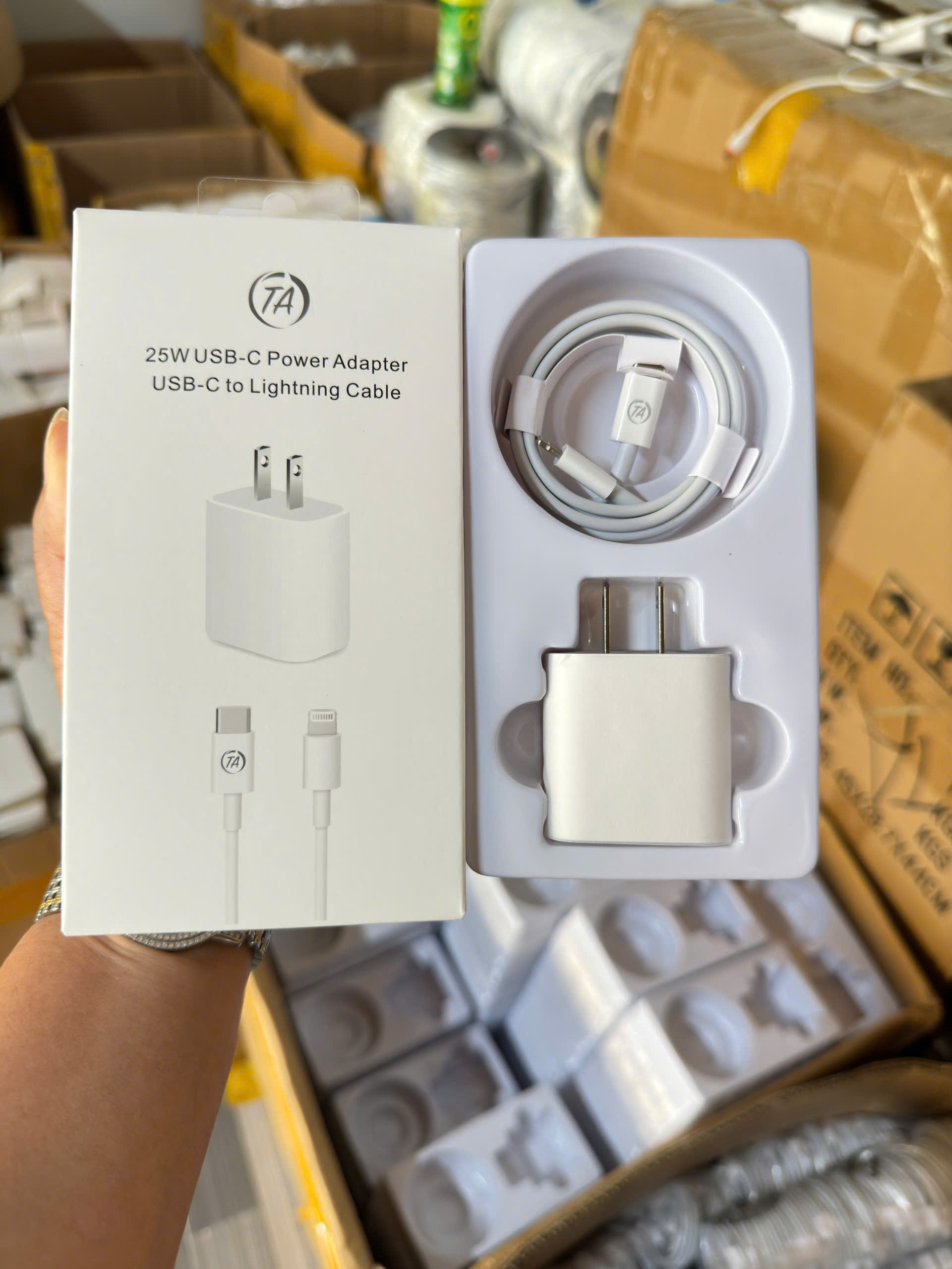 Bộ sạc TypeC-Lighting 25w TA-31 cho iPhone 120k