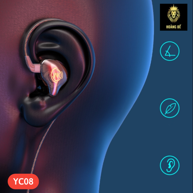 Tai nghe dây đầu Lighting Wekome YC08