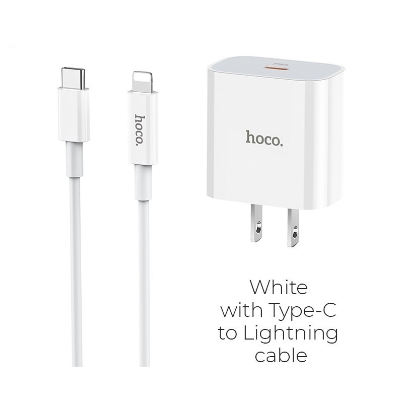 Bộ sạc TypeC-Lighting Hoco c76 20w