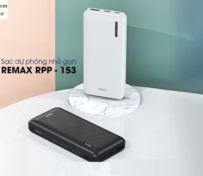 Sạc dự phòng Remax Rpp 153 10.000mah