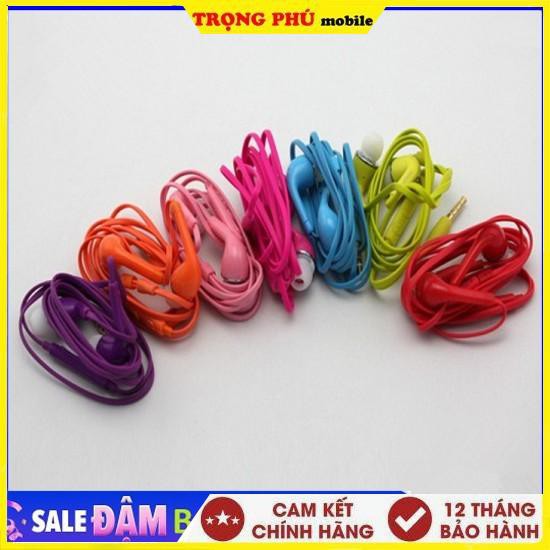 Tai nghe dây Đầu tròn nhiều màu sắc nghe hay - ko mic