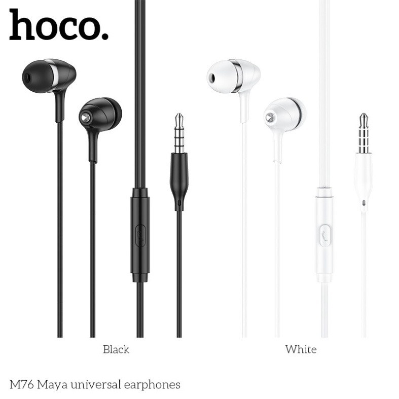 Tai nghe dây Đầu tròn hoco M76 Xịn