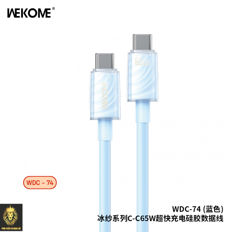 Cáp sạc TypeC-TypeC Wekome wdc-74