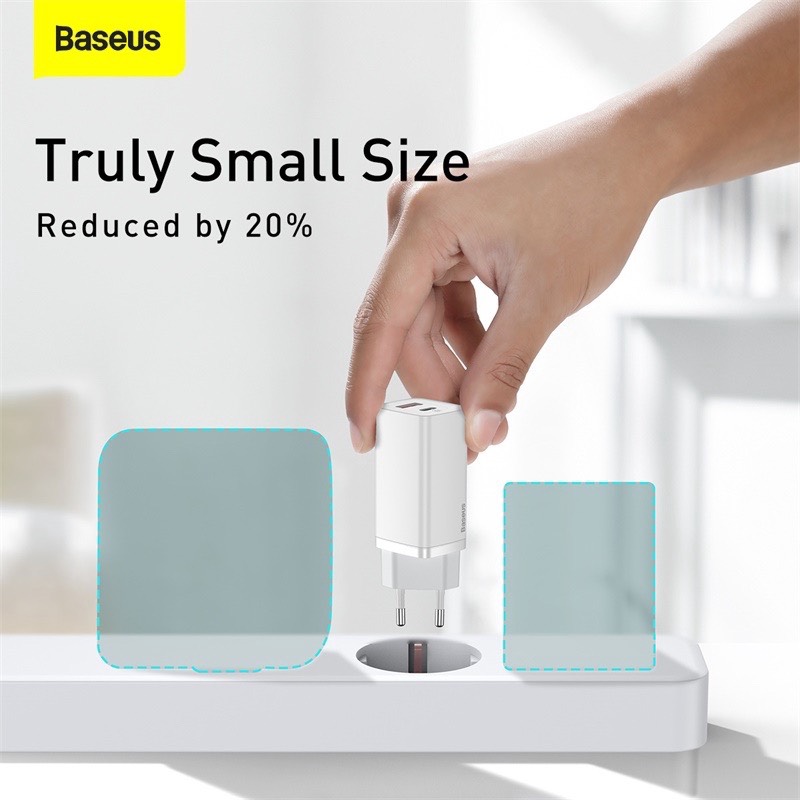 Bộ sạc TypeC-Lighting Baseus GaN2 Quick Charger