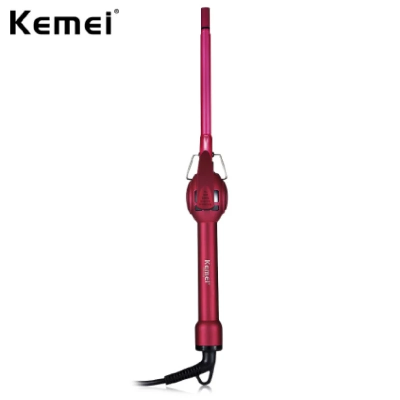 Máy Uốn Tóc Nam Nữ Lọn 9mm Có Chỉnh Nhiệt Kemei KM-1023