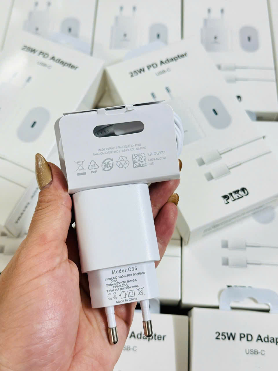 Bộ sạc TypeC-TypeC Samsung 25W Piko BS25 sạc nhanh 170k