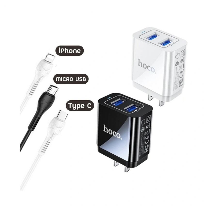 Cốc sạc usb Hoco HK6 2 cổng