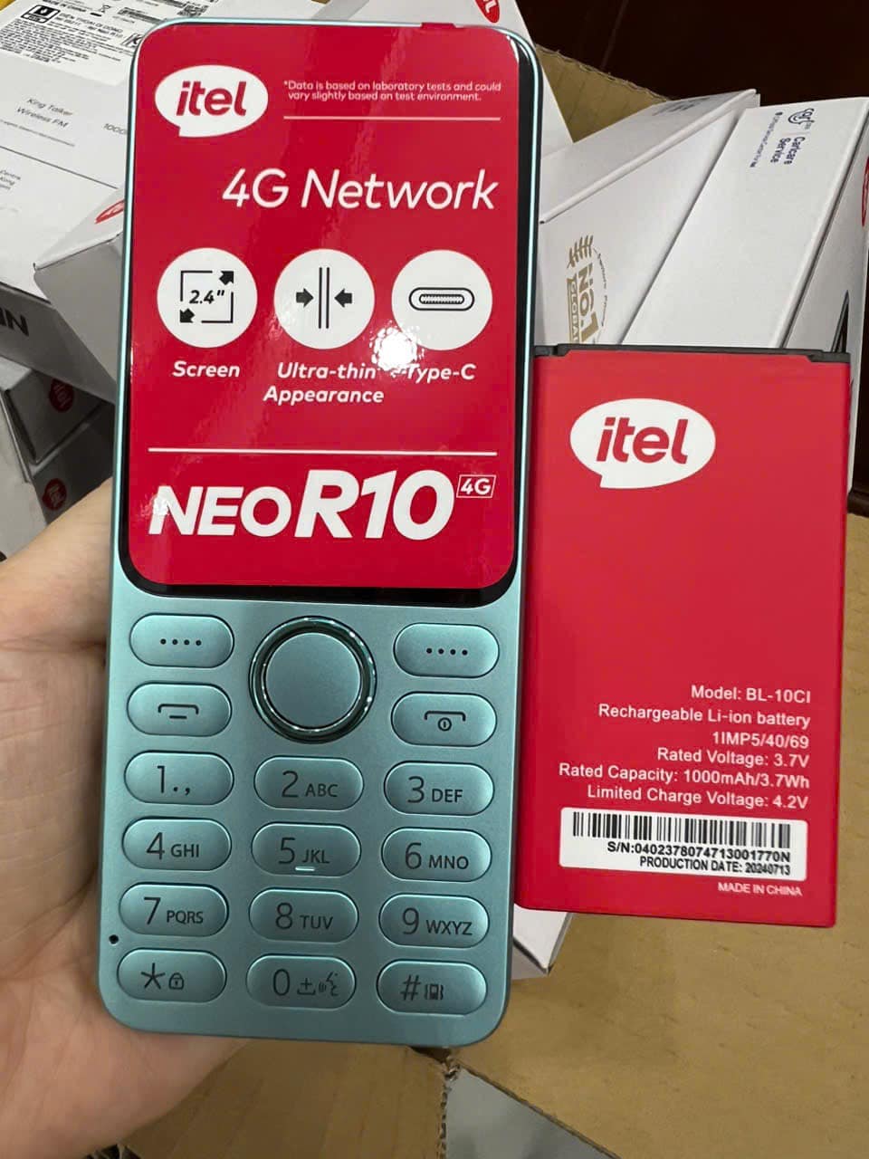 Điện thoại itel 9211 (Neo R10) 4G - Sóng 4G chuẩn