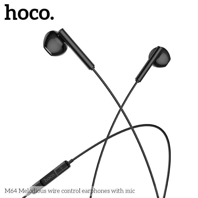 Tai nghe dây Đầu tròn Hoco M64