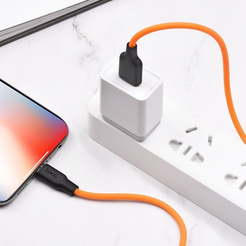 Cáp sạc Usb-Micro Hoco X21 Plus 1m