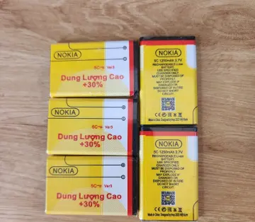 Pin 5c dung lượng cao cho nokia, điện thoại bàn phím