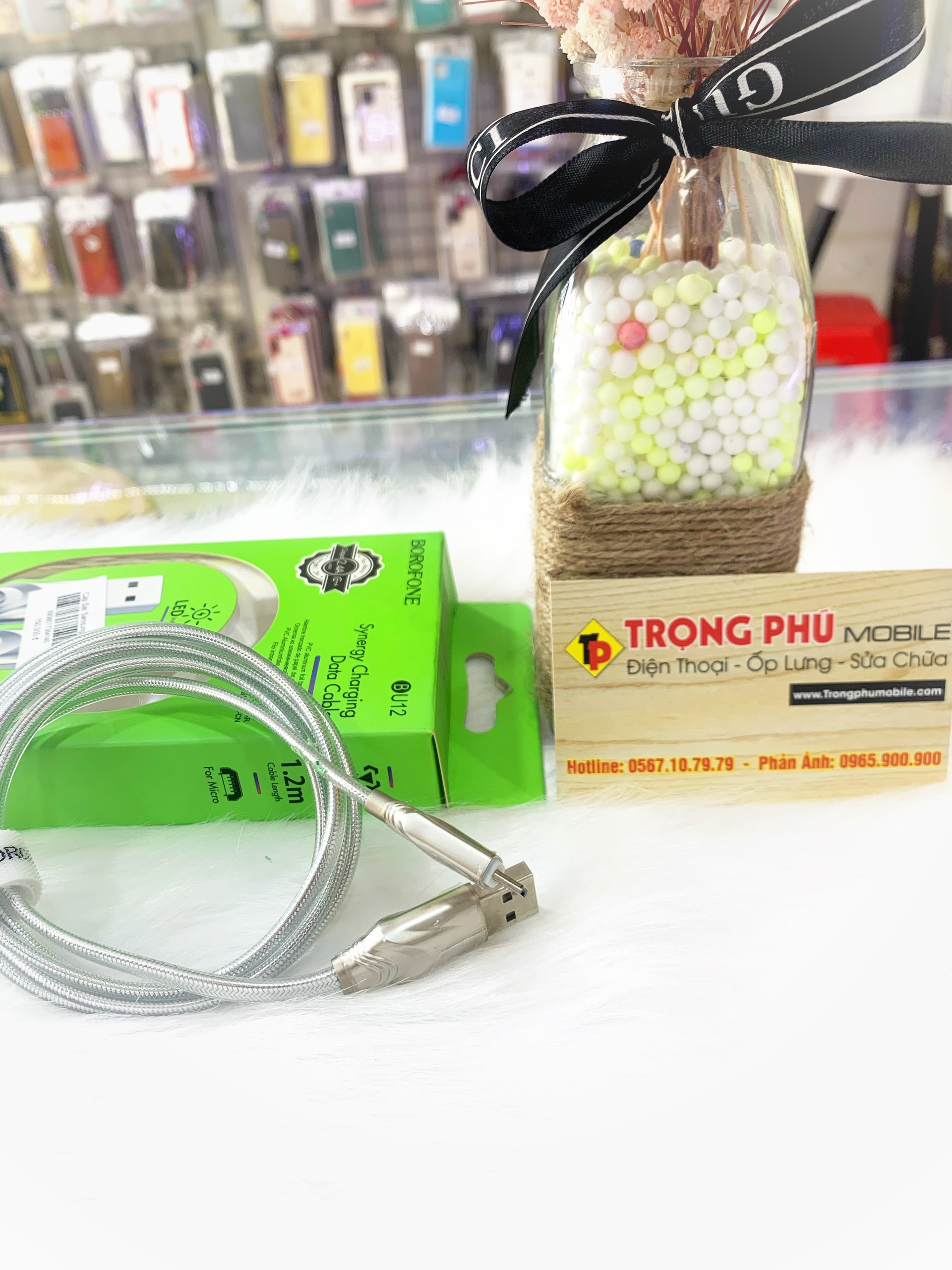 Cáp sạc Usb-Lighting BOROFONE bu12