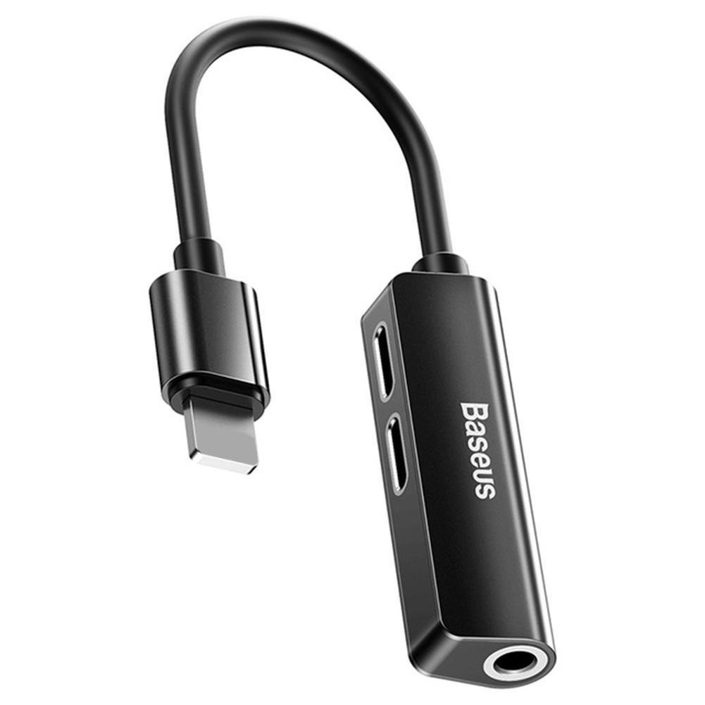 Cáp chuyển Baseus 3-in-1 iPhone to Dual iP & 3.5mm L52