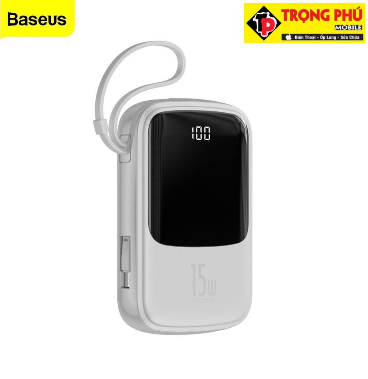 Sạc dự phòng Baseus Qpow 15W 3A 10000mAh