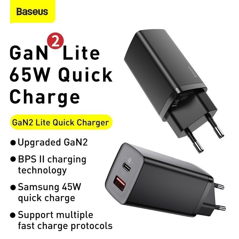 Bộ sạc TypeC-Lighting Baseus GaN2 Quick Charger